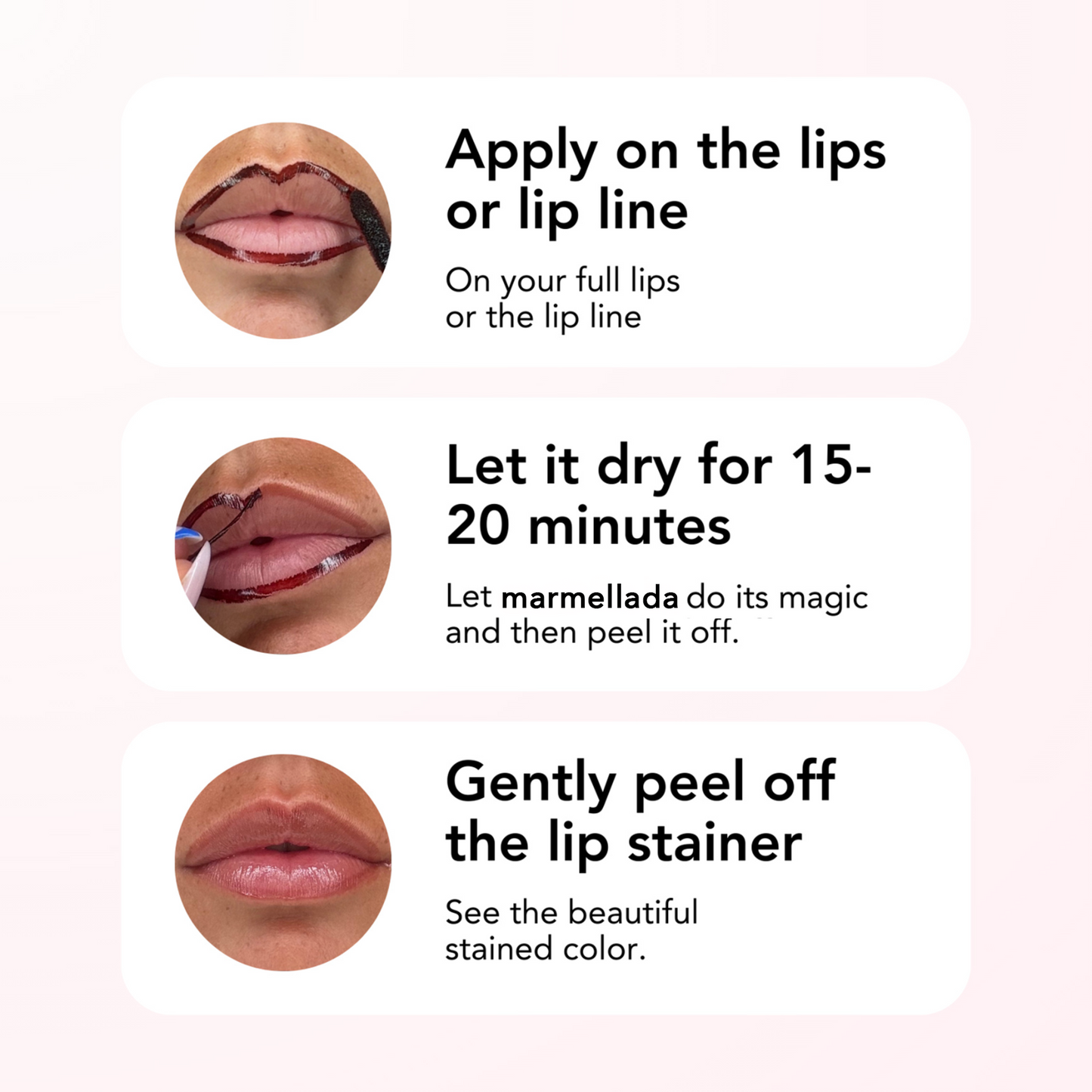 Teint pour lèvres Peel-off Stick & Stay